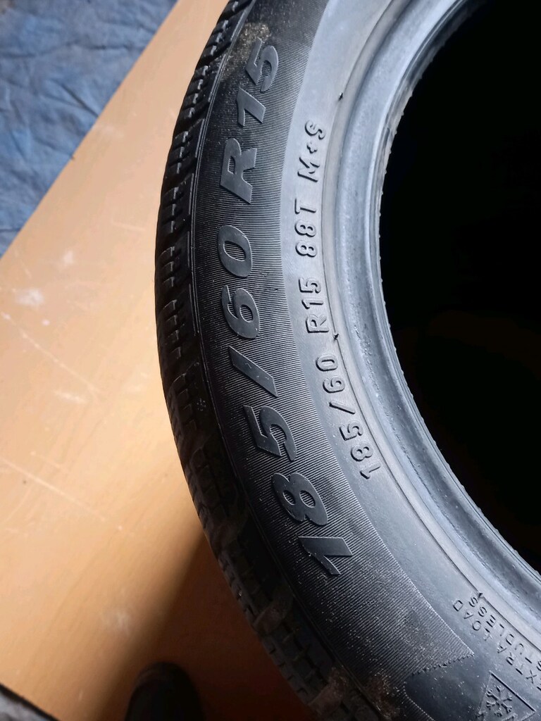 185/60R15 PRELLI marka ihtiyaç fazlası,temiz 4 adet kışlık lastik. - 6
