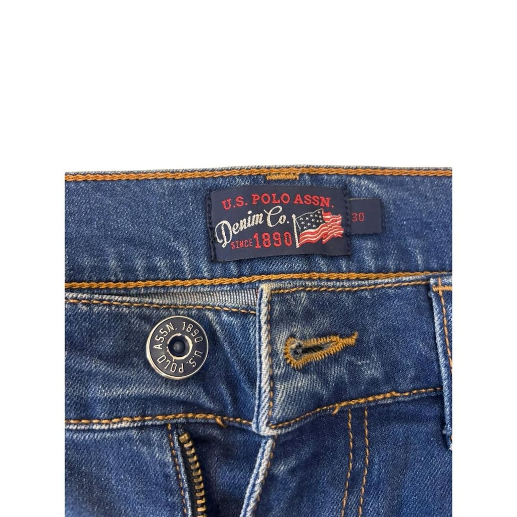 U.S. Polo Assn. Denim Co. Yırtık Detaylı Erkek Jean – Beden 30 - 4