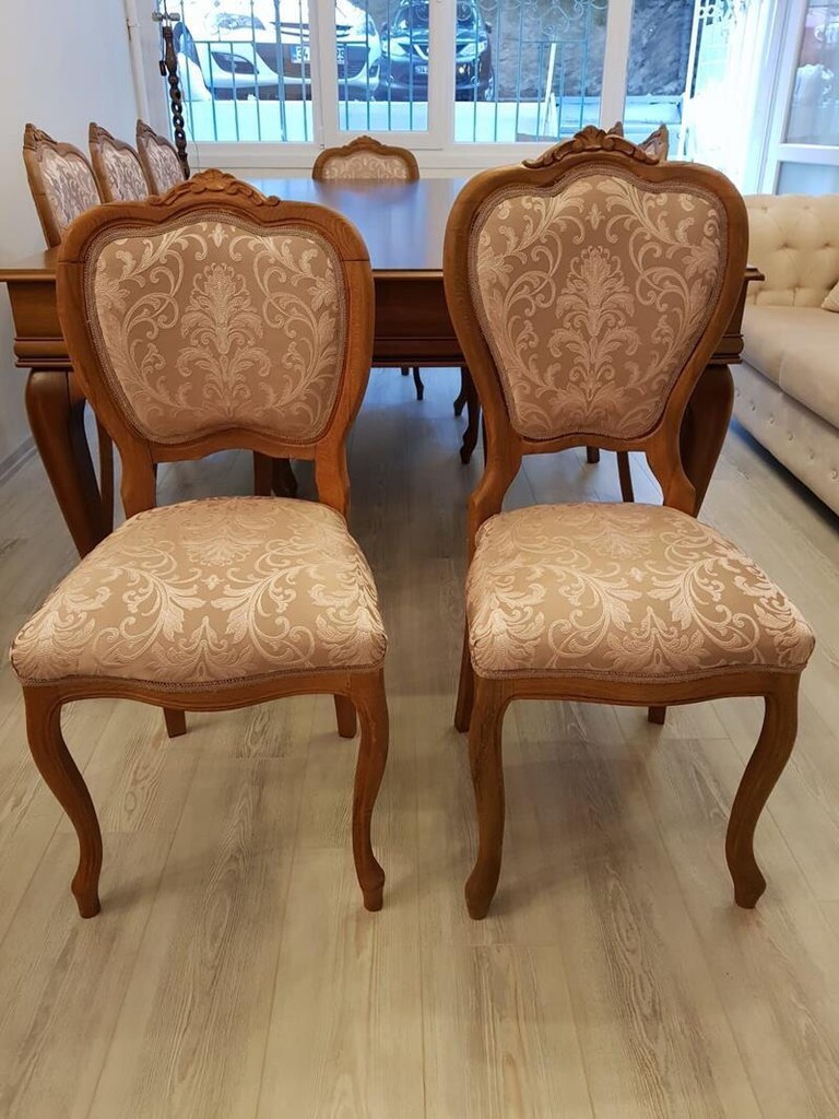 Özel Yapım Büyük Boy Masif Masa Sandalye Takımı - 5