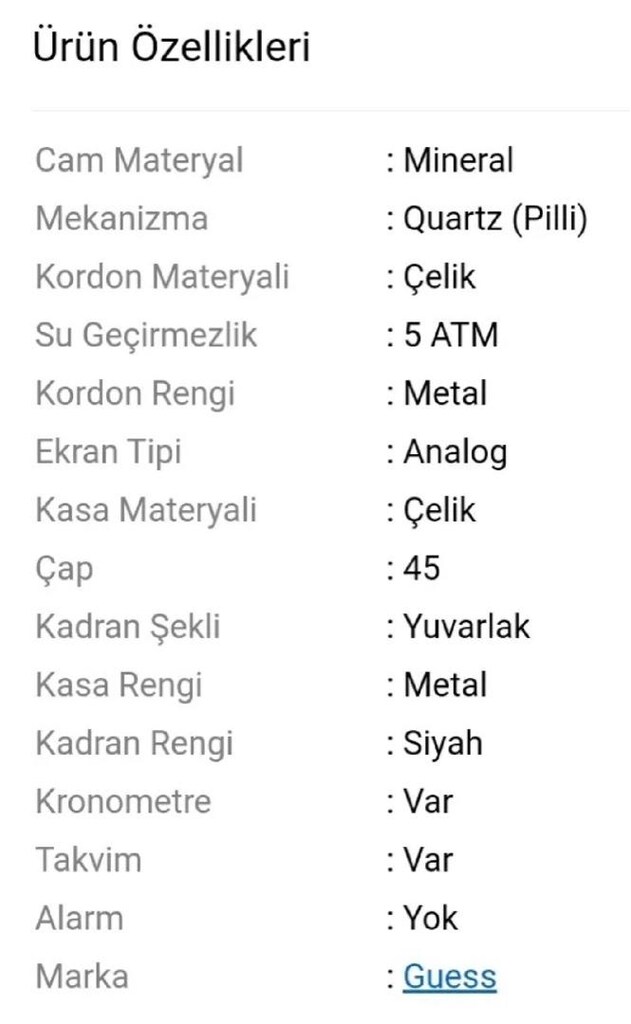 GUESS Guw0668 G3 Erkek kol saati - 5