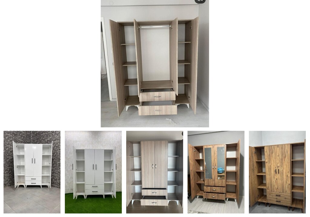 4 kapaklı elbise dolabı ohputlhnnh - 6