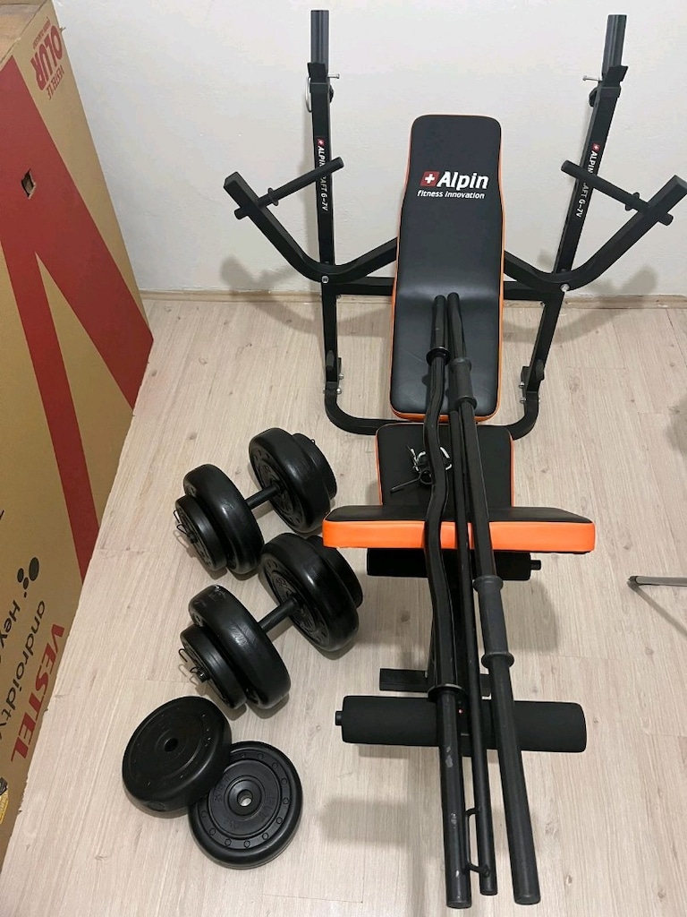 Satılık Evde Fitnes Seti +Antreman Sehpası - 5