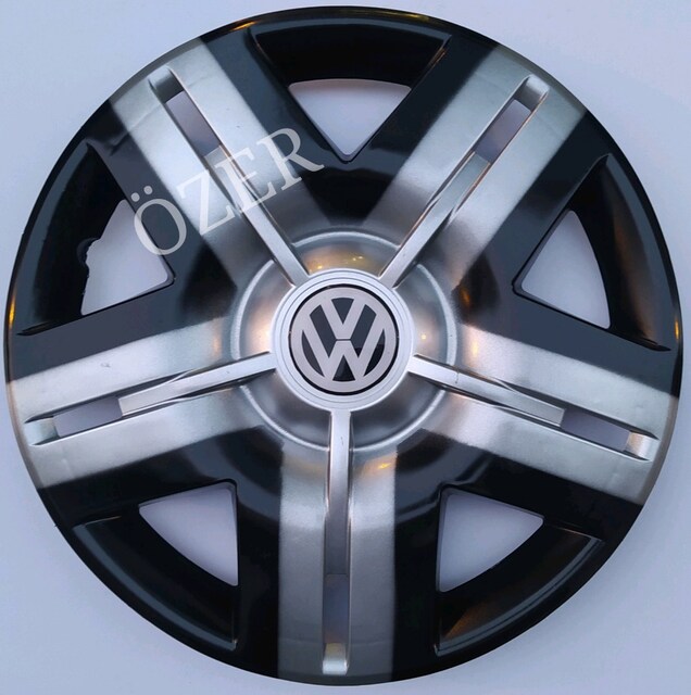 Volkswagen Polo / Golf -13-14 inç Siyah-Gri jant kapağı 4'lü