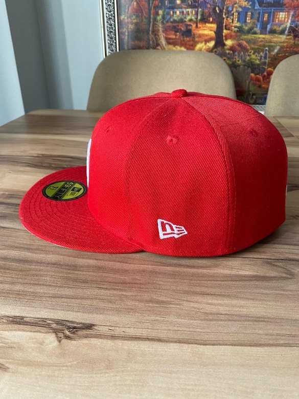 New Era NY 59FIFTY Kırmızı Şapka | 7 1/2 | 59.6 cm | Orijinal - 4