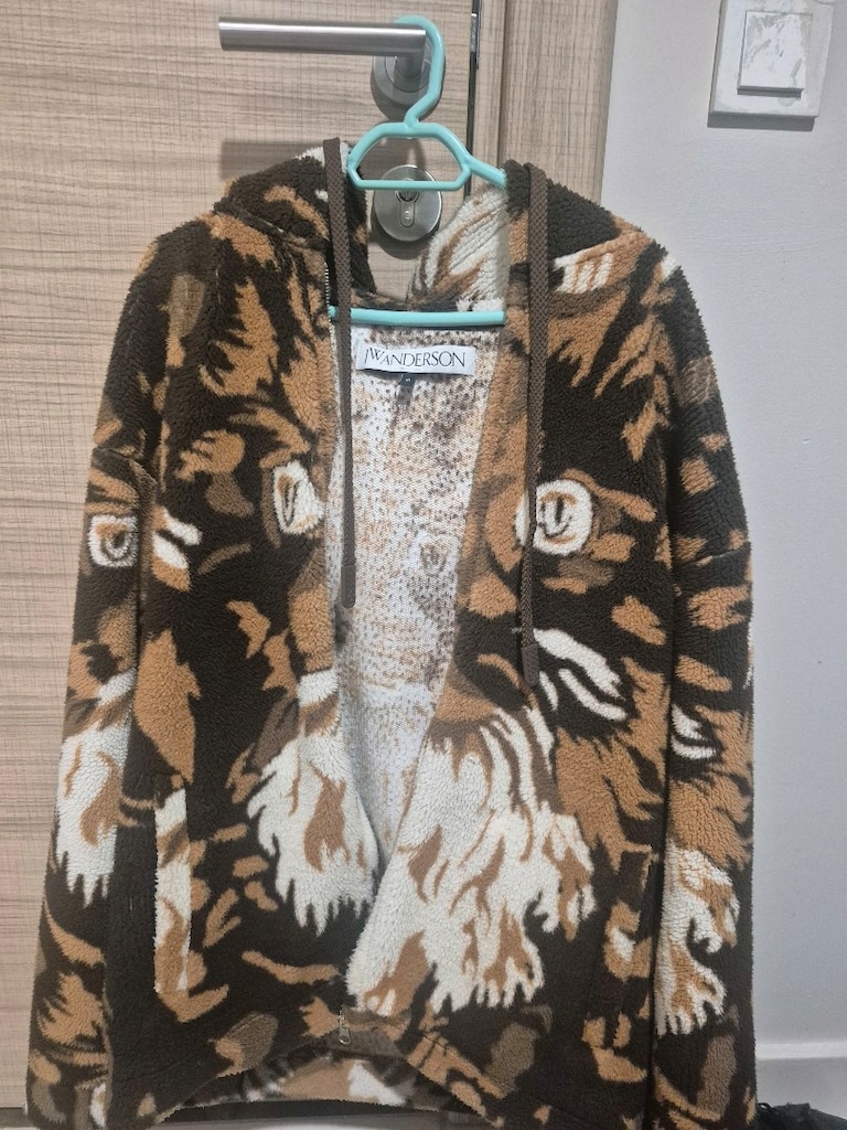 JW Anderson Grafik Baskılı Polar Ceket | Orijinal / Lüks Sokak Modası - 5