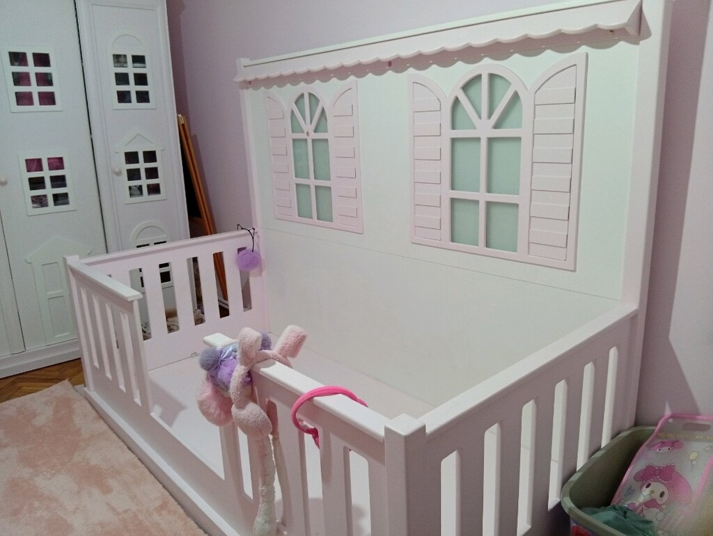 kız çocuğu yatağı 90x190 ışıklı mdf - 3