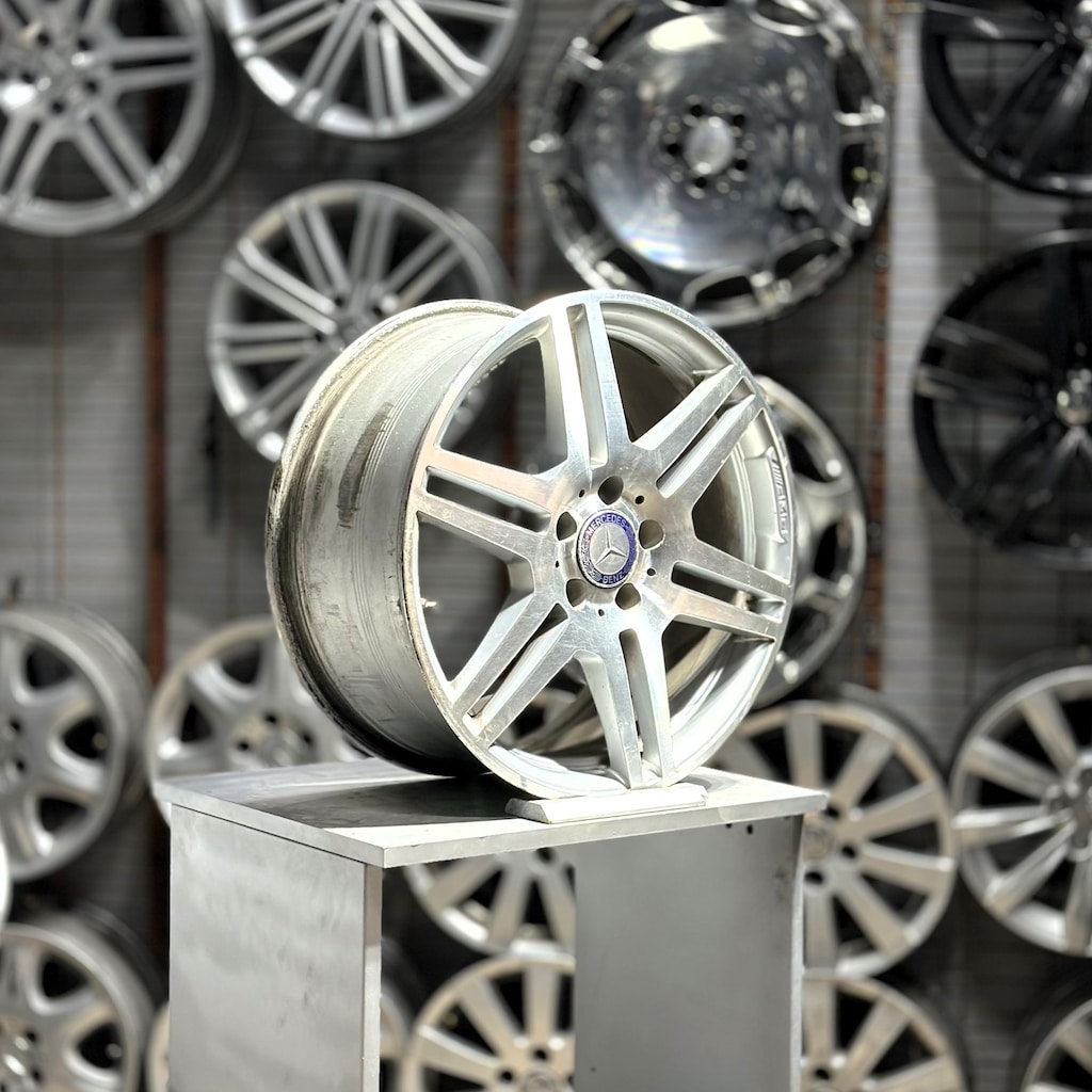 ORİJİNAL 18'' 5X112 Mercedes W204 Jant Takımı 8-8,5 Offset 2. El - 3