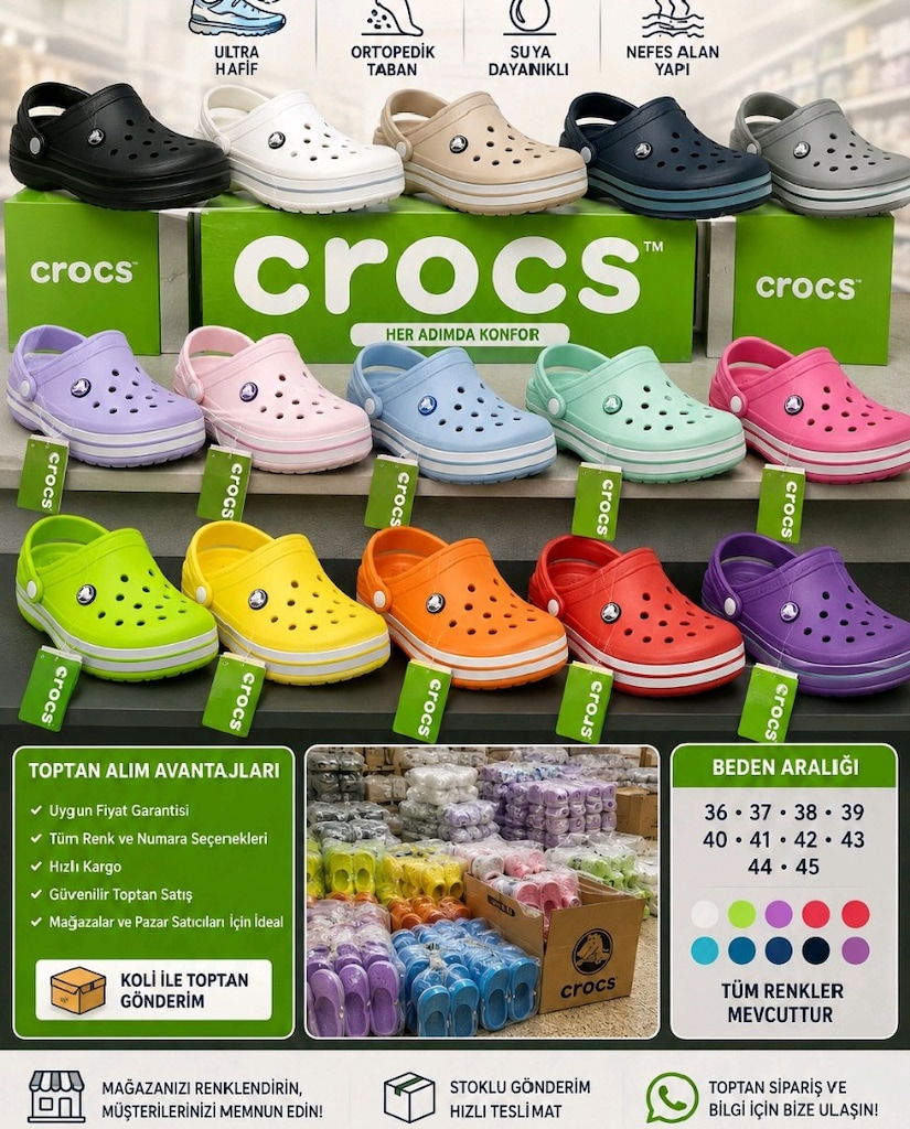 CROCS TERLİK TOPTAN