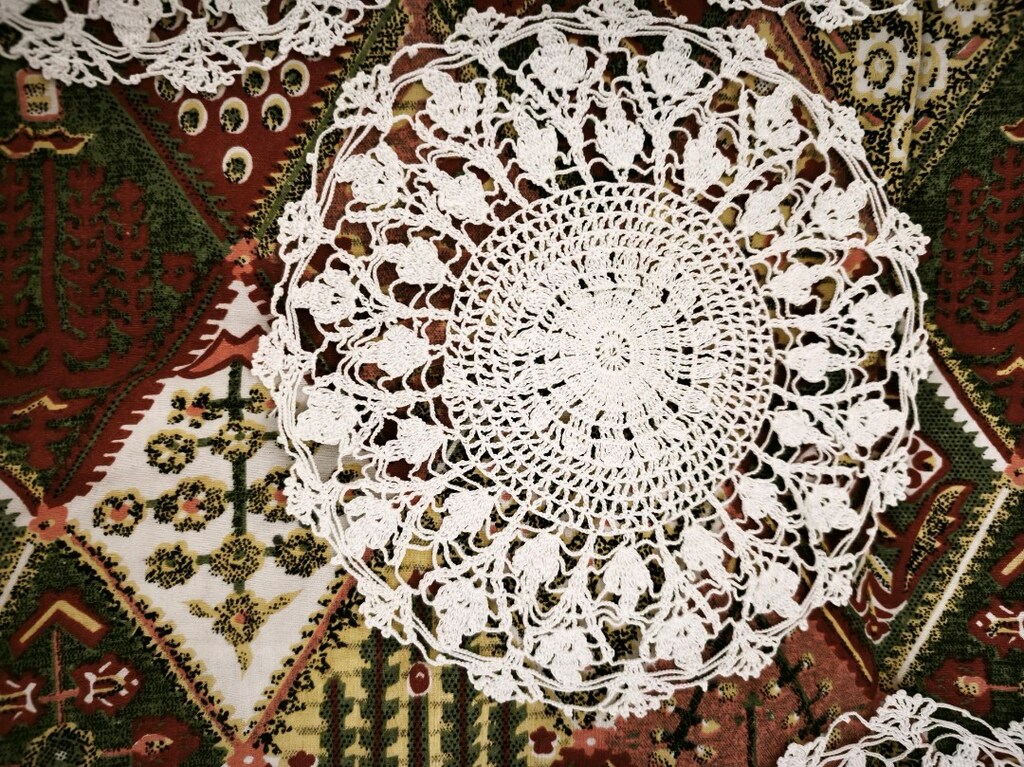 Dantel örtü el örgüsü 6 adet - 6