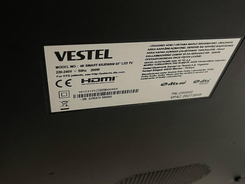 VESTEL 65” 165 Ekran 4K Smart Uydulu Led Tv - 6