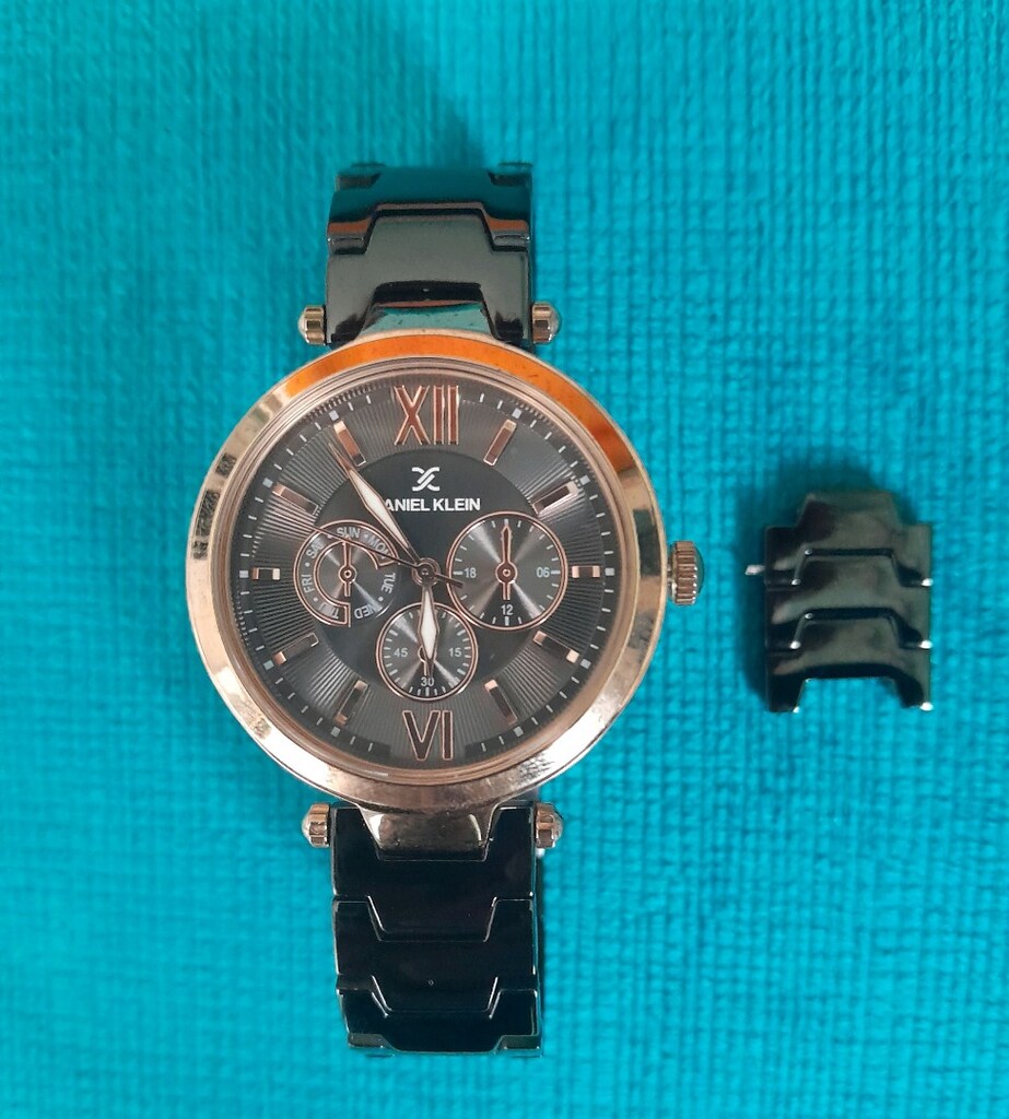 Daniel Klein siyah seramik kordon unisex saat - 2