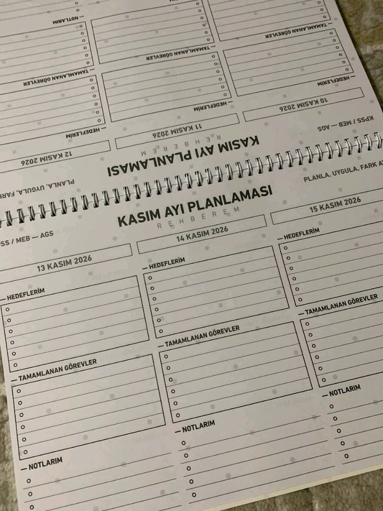 KPSS / MEB-AGS Planlayıcı Ajanda - Spiralli & Rehberlikli (Sıfır) - 4