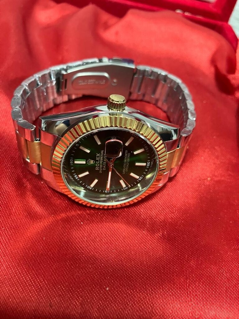 Rolex Oyster Perpetual Datejust Yeşil yarı otomatik erkek saat… - 4