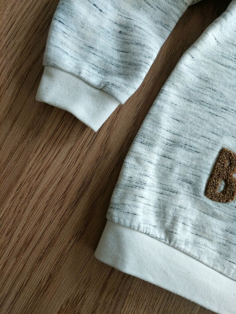 LCW baby kabartma yazı desen sweatshirt - 5