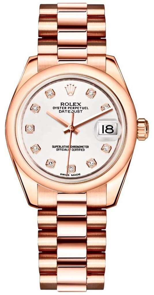 ‼İTHAL/SIFIR/KADIN/Rolex DateJust,Komple 18Kt.Gold,Pırlanta Kadran - 14