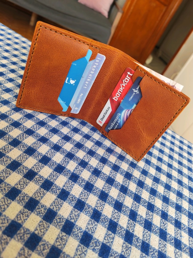 El Yapımı Hakiki Deri Cüzdan - 2