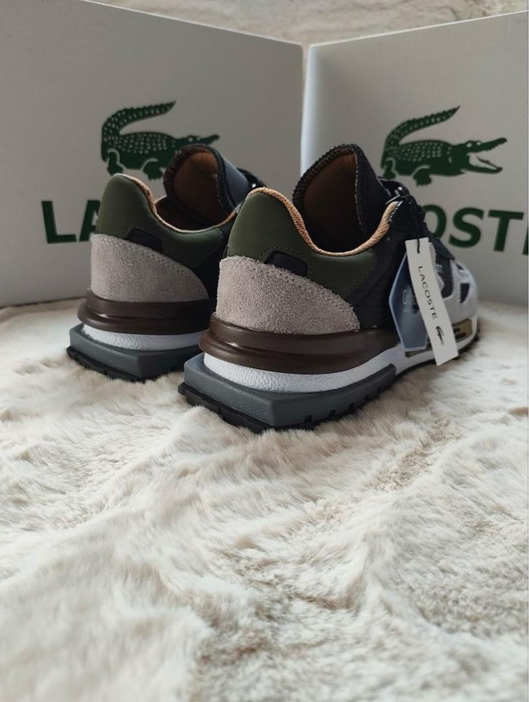 ‼ LACOSTE ELITE ACTIVE PREMIUM | BLACK-GREY - 7
