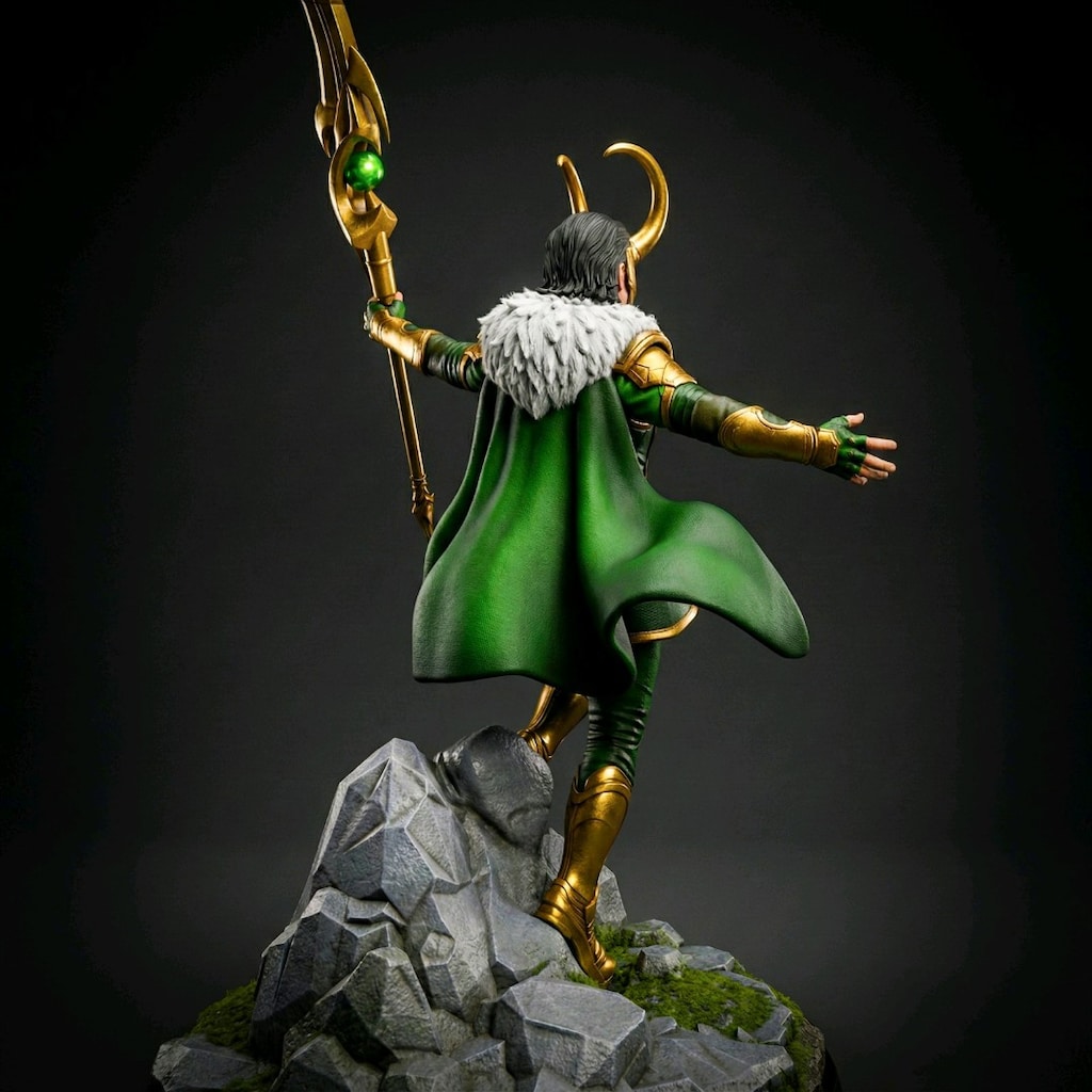 Loki figür 3D printer PLA - 2