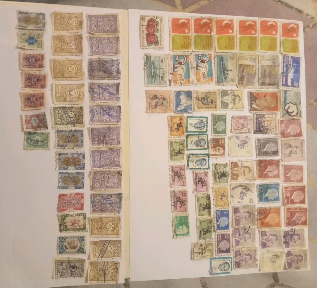 1960 ile 1988 yılları arası çeşitli pullar - 3