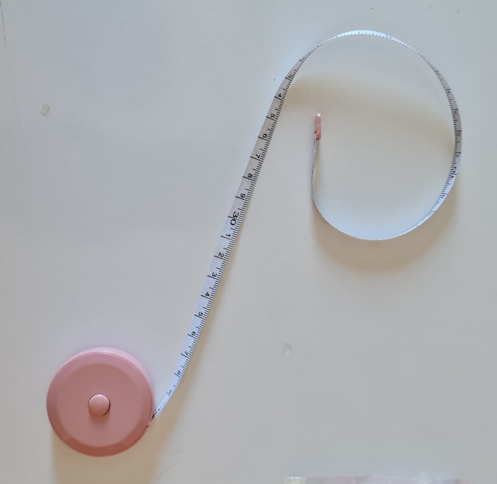 1,5 m. Otomatik sargılı mezura. Dikiş ve terzilik cetveli. PEMBE. - 6