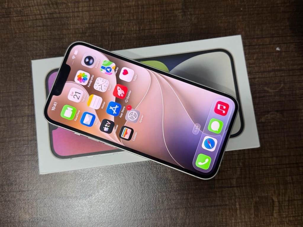 İPHONE 14 BEYAZ 128GB TERTEMİZ DEĞİŞENSİZ HERŞEYİ ORJİNAL - 4