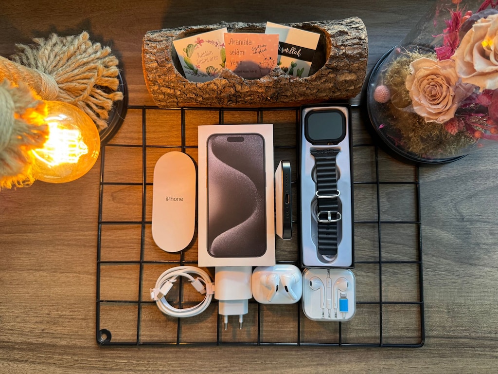 GARANTİLİ İPHONE 15 PRO BLACK TİTANİUM - 7