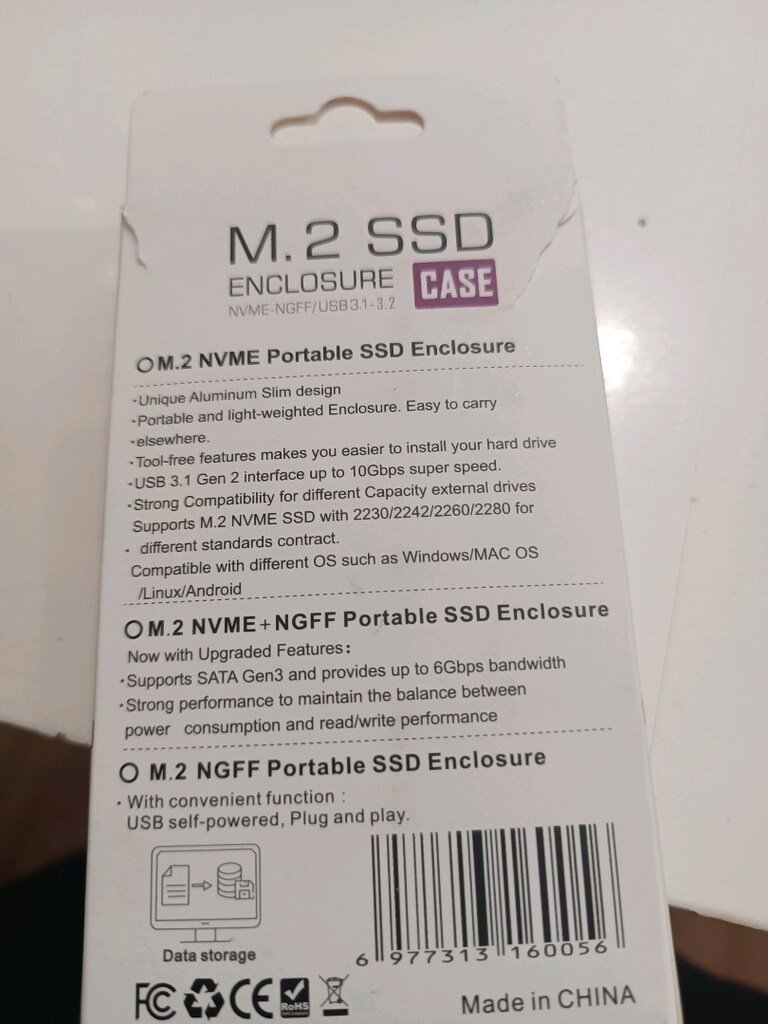 M2 SSD İCİN HARİCİ KUTU BOŞ SIFIR GARANTİLİDİR - 2