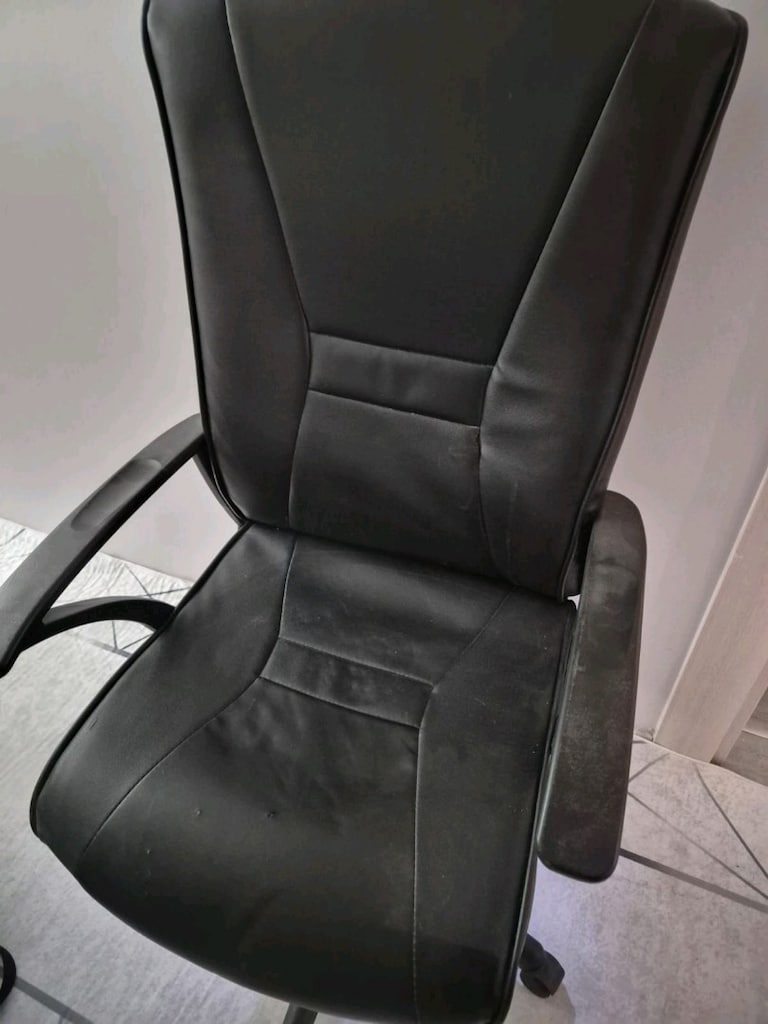 ofis koltuğu deri kullanılmıs iyi durumda - 3