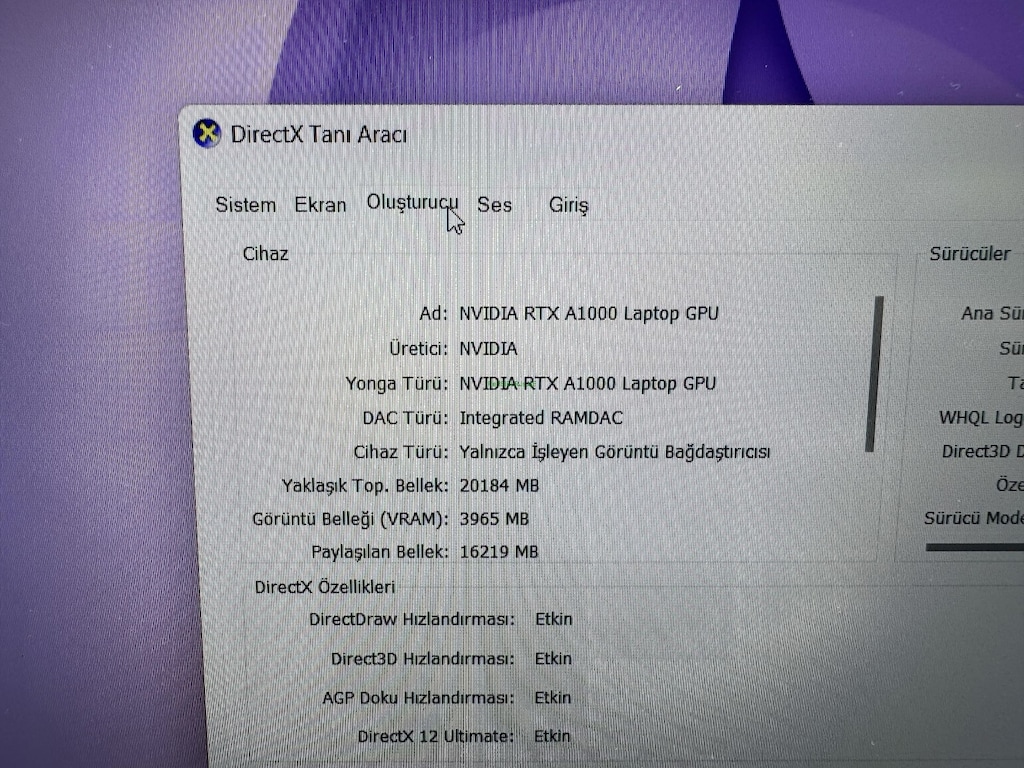 DELL PRECİSİON WORKSTATİON İ7 12. NESİL 32 GB RAM 256 + 512 NVME - 7