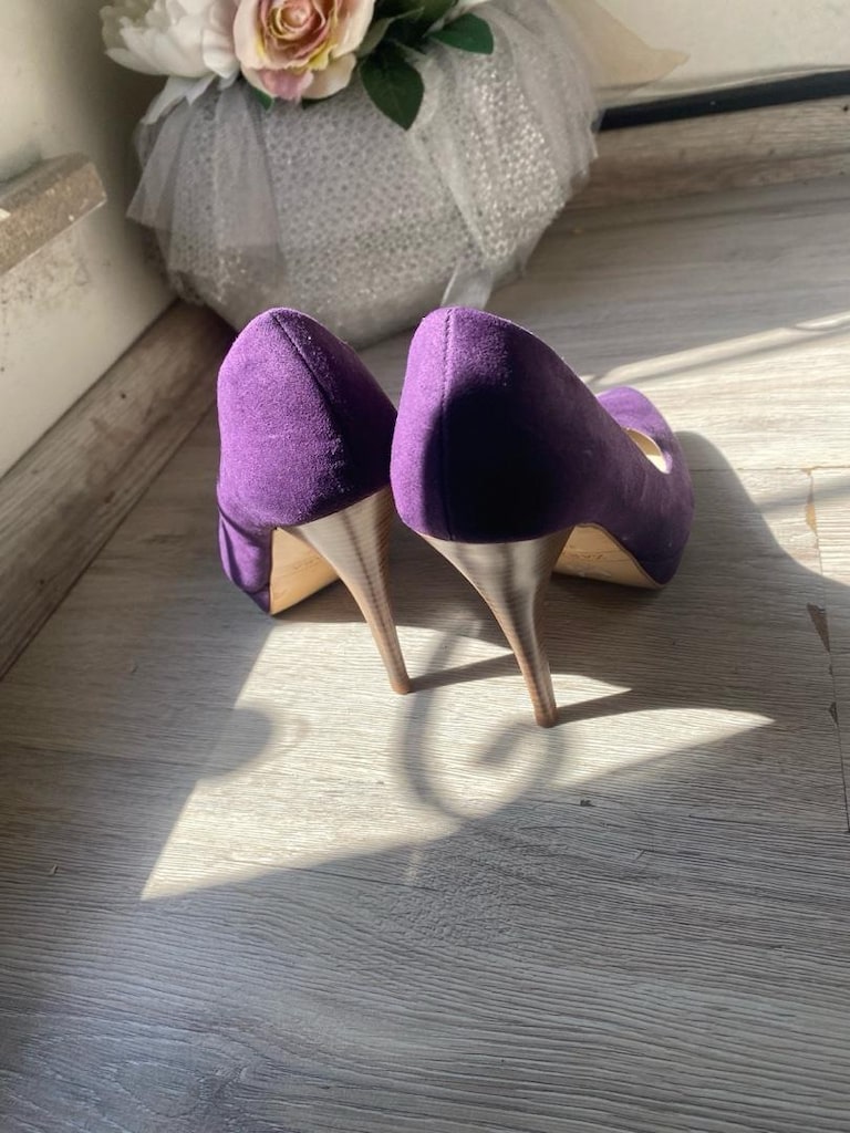 Mor Zara Stiletto Ayakkabı - 6