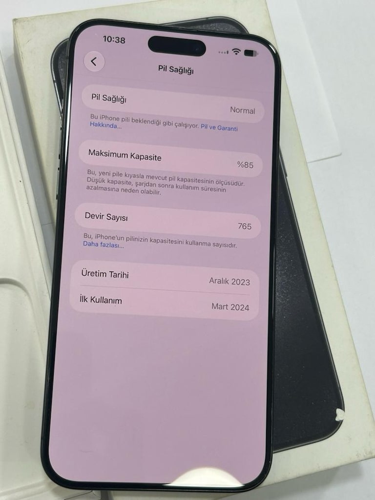 AİPHONE 15 PROMAX 512 GB PİL 85 HATASIZ KUTU FATURA MEVCUT FİYAT SON - 5