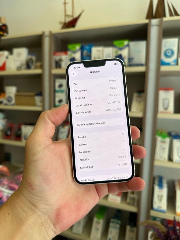 Apple 13 128 Gb pil 96 10/08/2027 garantili temiz cihaz - 5