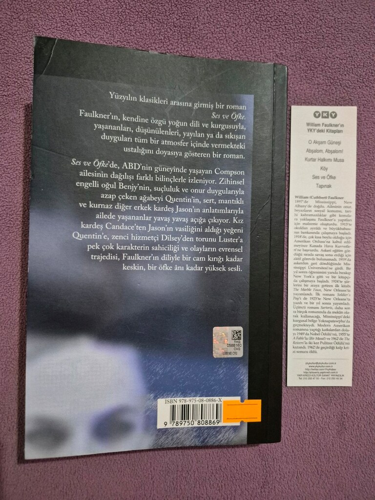 Ses ve Öfke - William Faulkner - 2