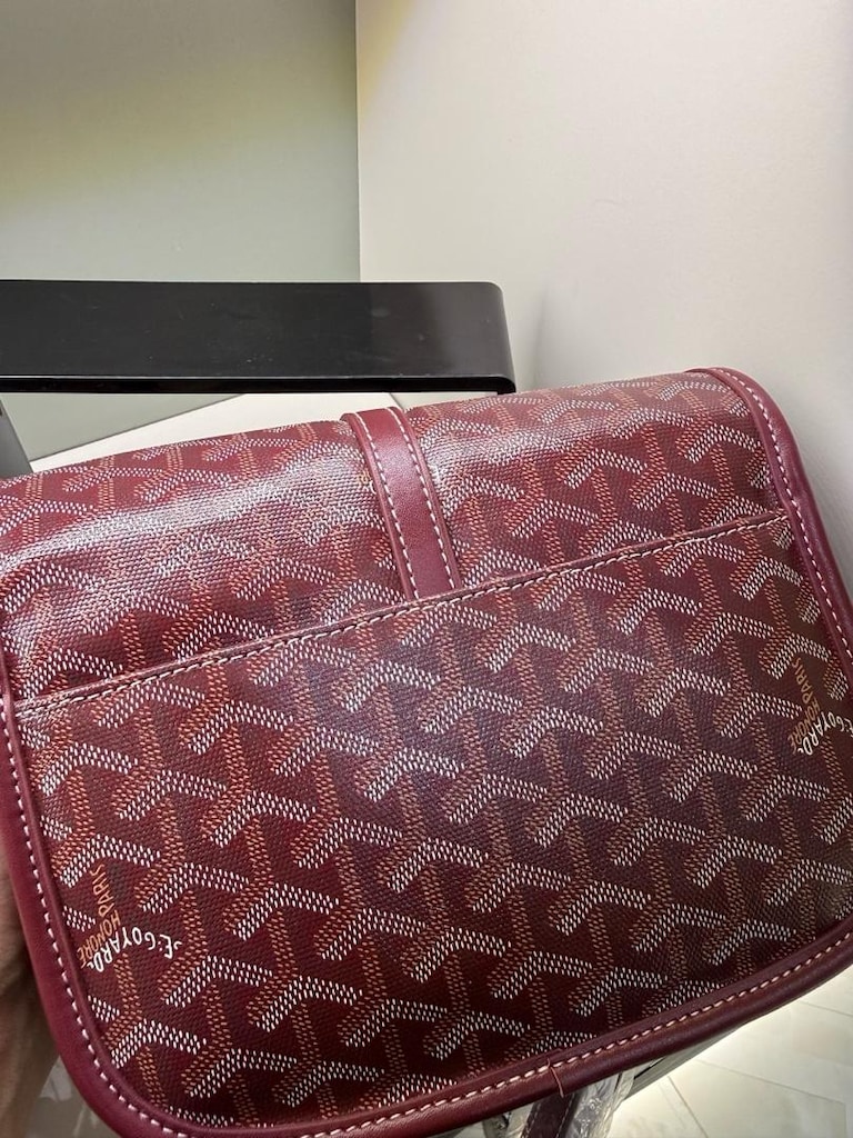 Goyard Bordo Çapraz Askılı Kadın Çantası - 6
