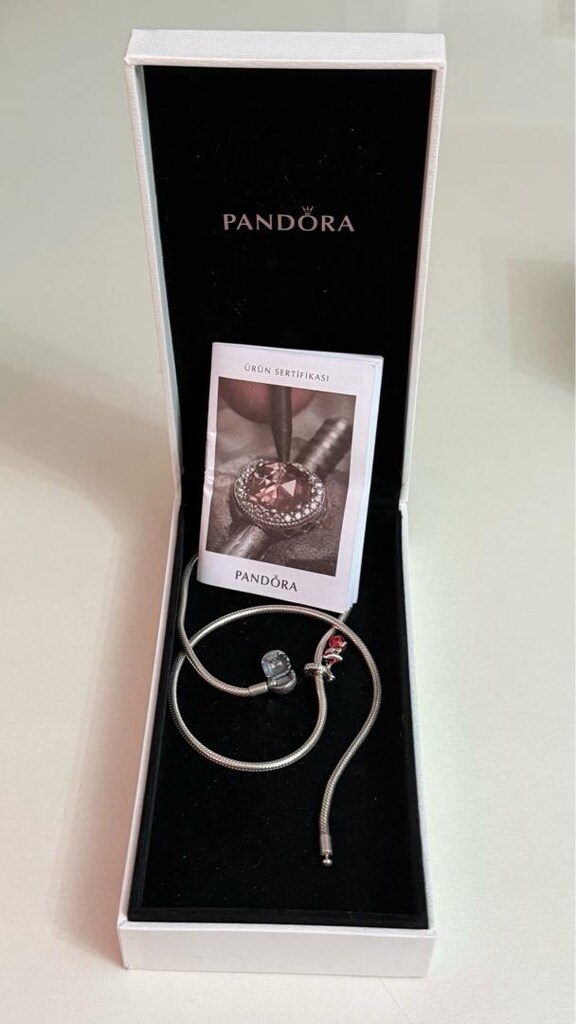 925 AYAR DAMGALI GÜMÜŞ PANDORA KOLYE