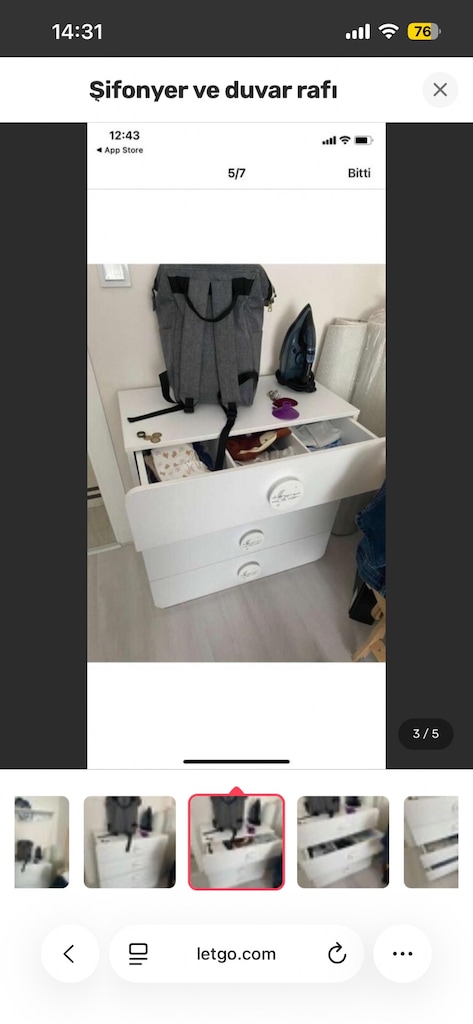 Çocuk Odası Takımı Beşik Dolap Çekmece - 9