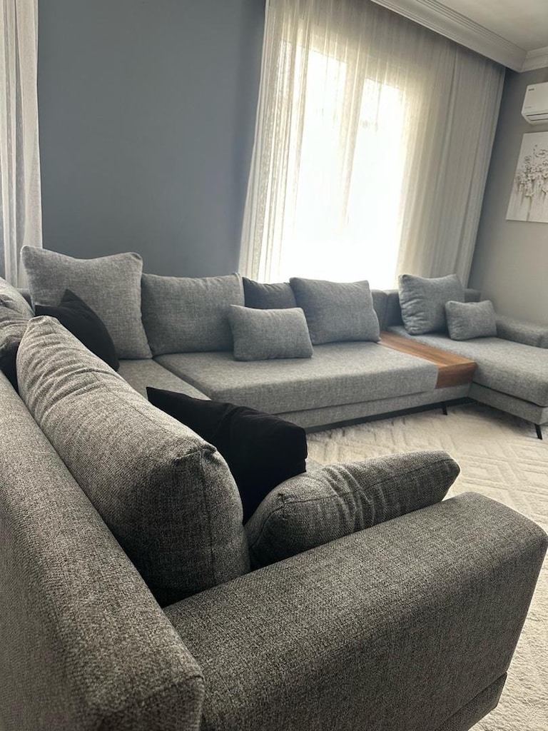 Wellart Home Roma Köşe Takımı- L Koltuk Gürgen İskelet & Keten Kumaş - 8