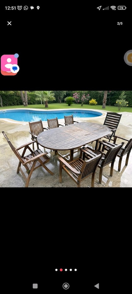SUMMER GARDEN %100 ORİJİNAL TİK (TEAK) İTHAL BAHÇE / BALKON TAKIMI - 4