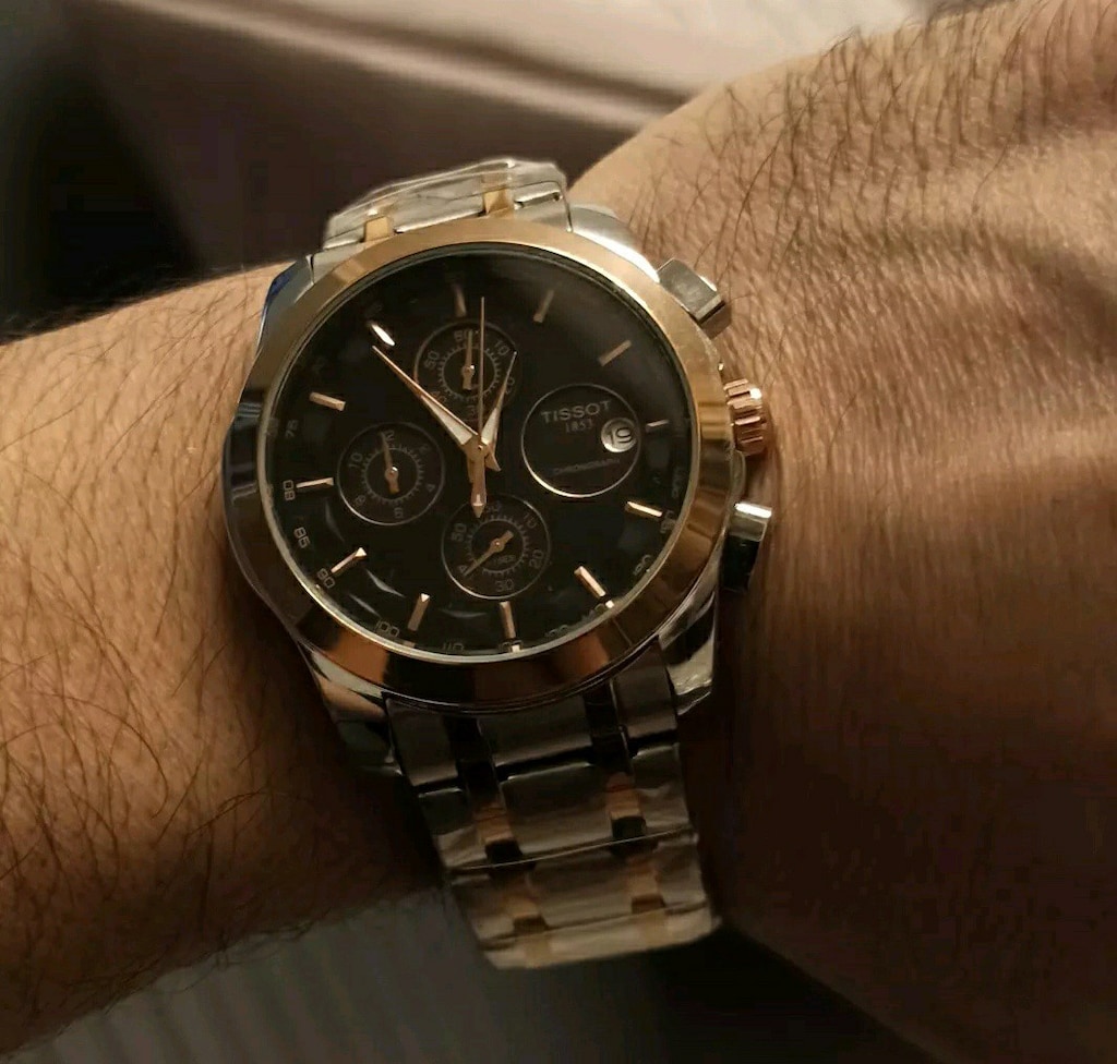 Tissot fonksiyonlu pilli çelik kasa kordon kol saati - 2