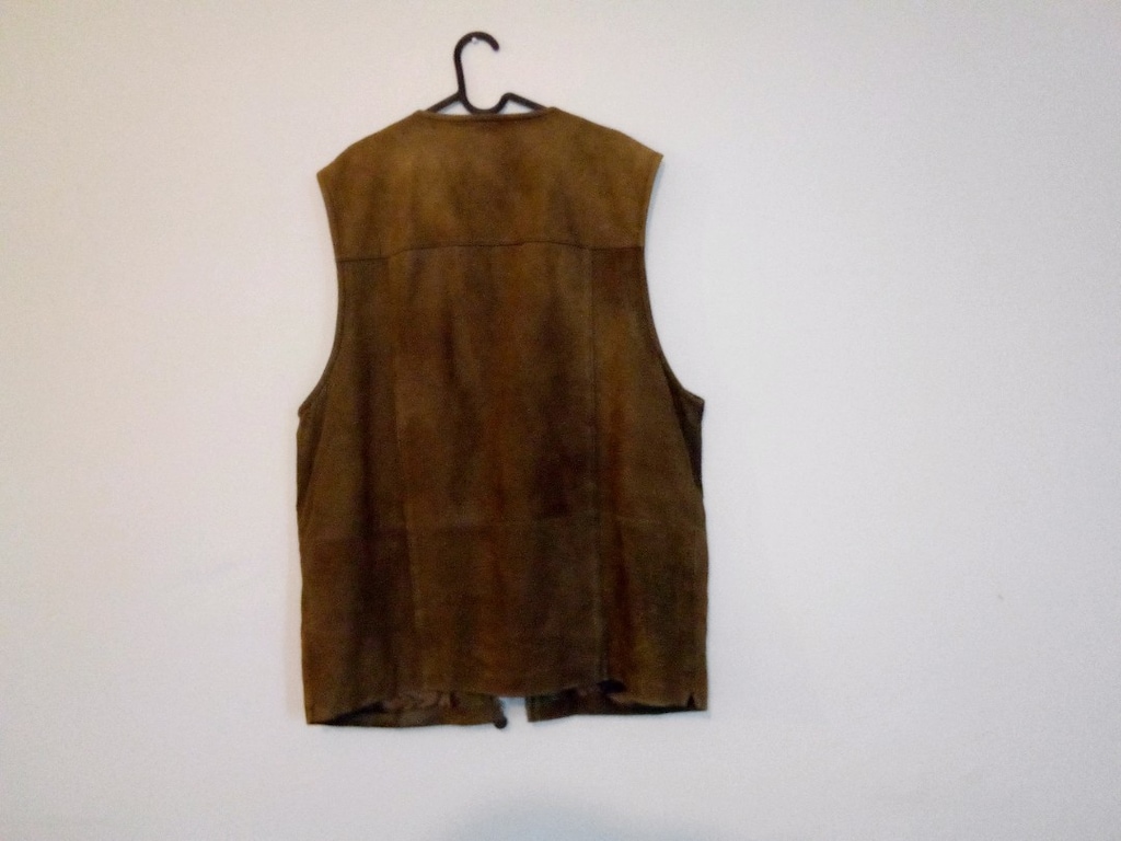 Camel Collection süet deri yelek XL orijinal — görsel 13/15