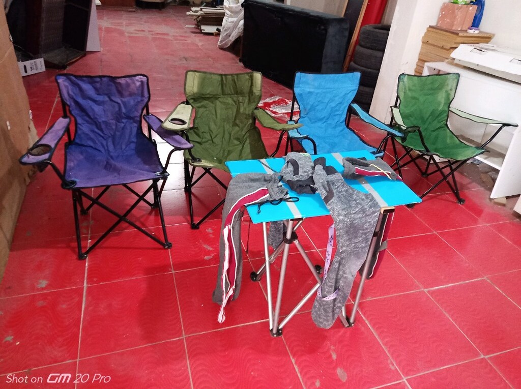 4 katlanır sandalye 1 masa hepsi katlanır sapasağlam Altındağ siteler - 2