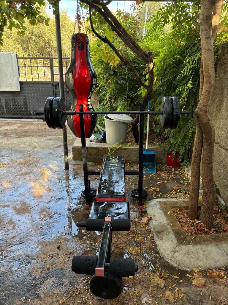 Boxing MMA Kum Torbası, Rota Bench sehpası, bar ve ağırlık seti. - 2