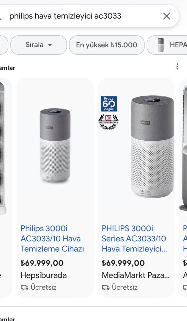 philips AC3033 hava temizleme cihazı - 8