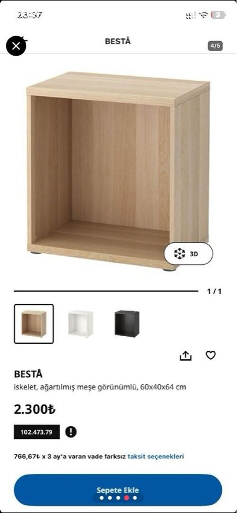 ikea besta kitaplık - 3