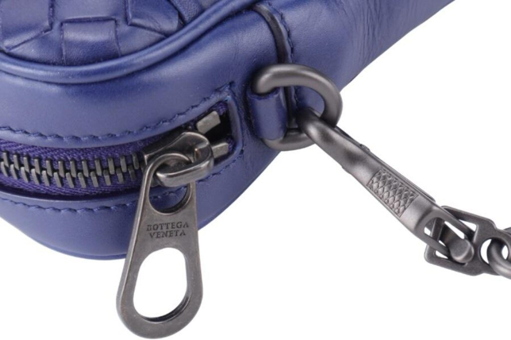 Bottega Veneta Nappa Intrecciato Bileklik Mavi - 11
