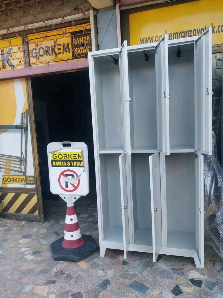 6 KAPILI METAL SOYUNMA DOLABI ÜCRETSİZ TESLİMAT - 5