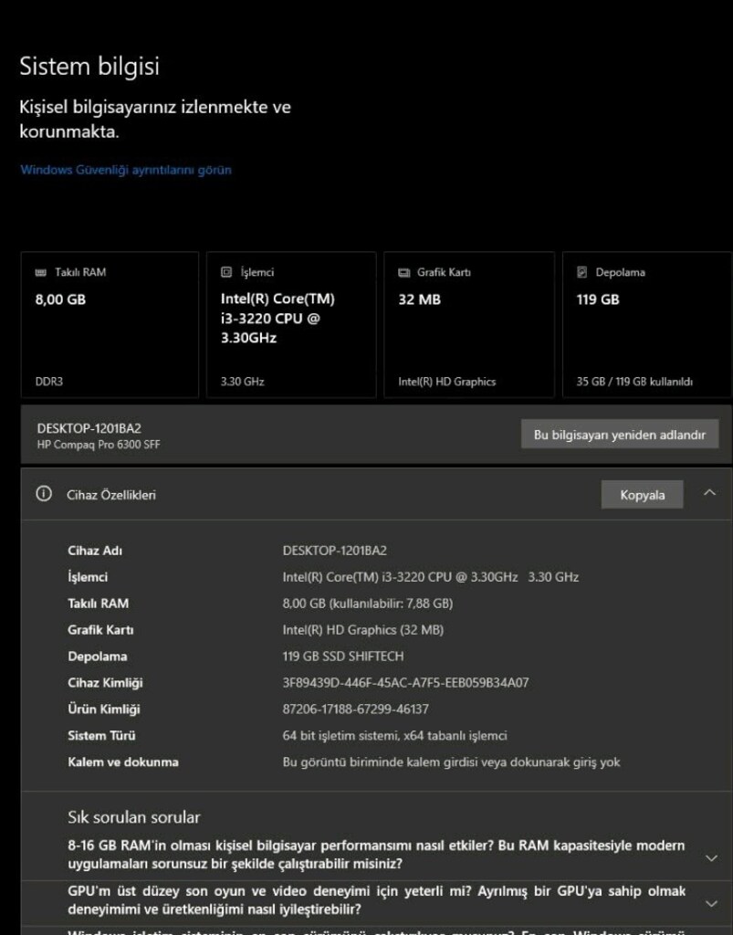 Çok Uygun Fiyata... 6 ADET PC + VGA SWİTCH + MONİTÖR + KLAVYE/MOUSE + - 3