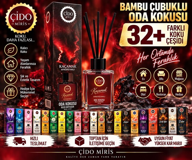 (AÇIKLAMAYI OKU) ÇİDO MİRİS KAÇAMAK ODA KOKUSU 100ML