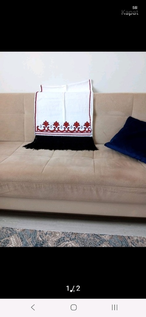 Sıfır buzdolabı örtüsü el emeği işleme. - 12