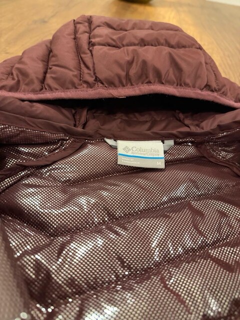columbia powder mid lite bordo kadın mont